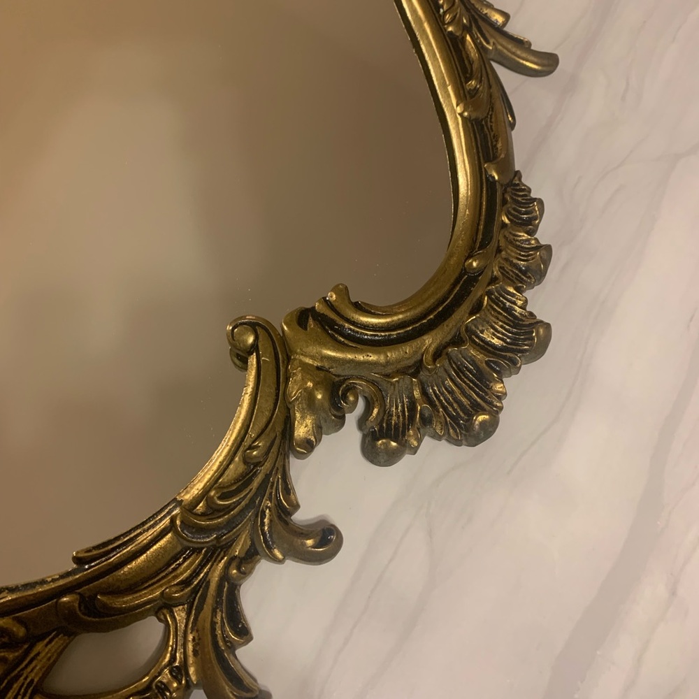 🔥💕WOW Very large vintage mirror in Victorian brass🔥RARE - Picture 9 of 16
